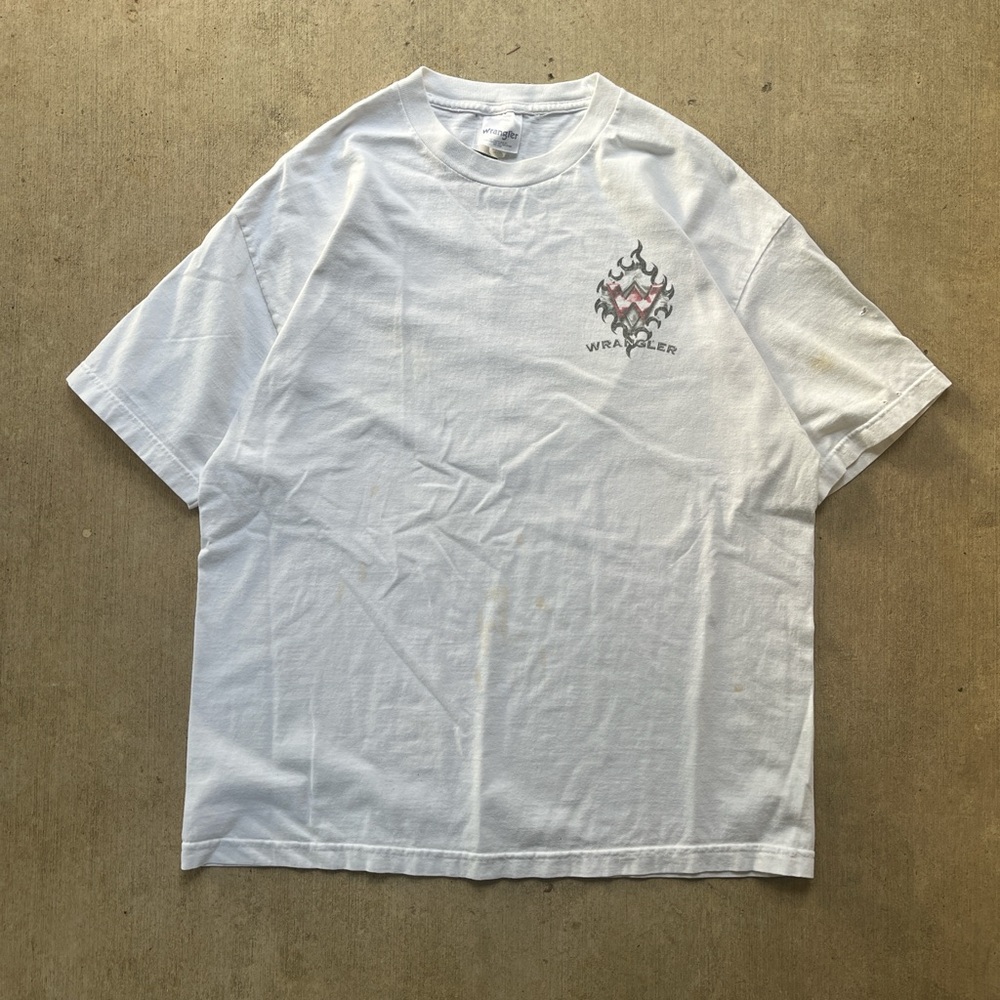 Wrangler Graphic White Tee for Men
